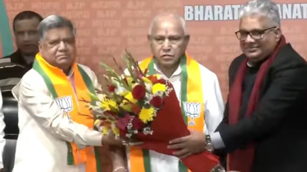 Jagadish Shettar returns to BJP and jolt for Congress