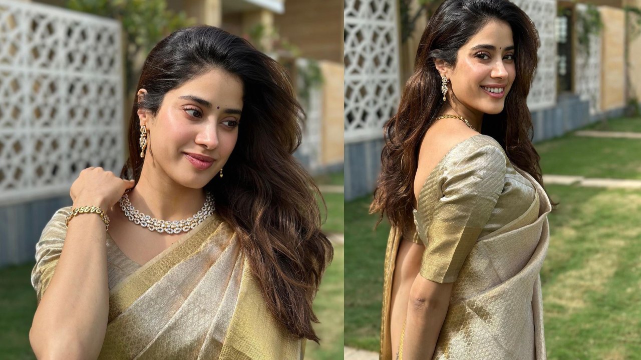 Janhvi Kapoor : పట్టుచీరలో పద్దతిగా జాన్వీ కపూర్..