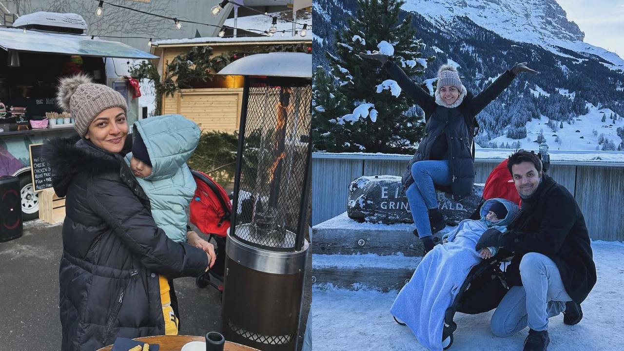 Kajal Aggarwal : ఫ్యామిలీతో కాజల్ అగర్వాల్ స్విట్జర్లాండ్ వెకేషన్.. ఫొటోలు..