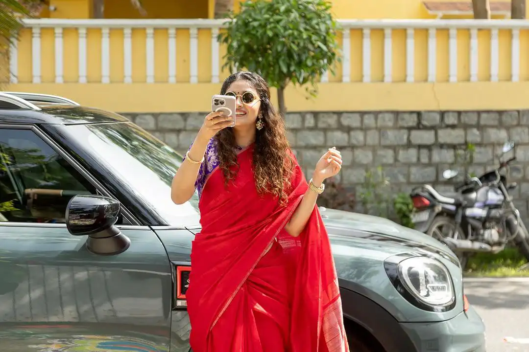 Keerthy Suresh Sankranthi Celebrations with Family and Friends