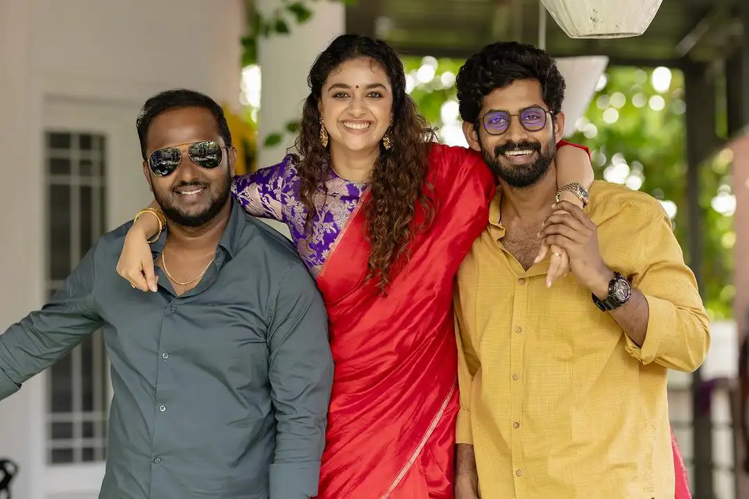 Keerthy Suresh Sankranthi Celebrations with Family and Friends
