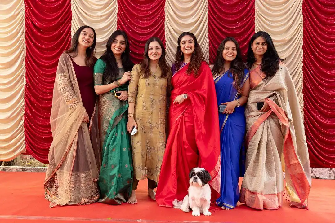 Keerthy Suresh Sankranthi Celebrations with Family and Friends