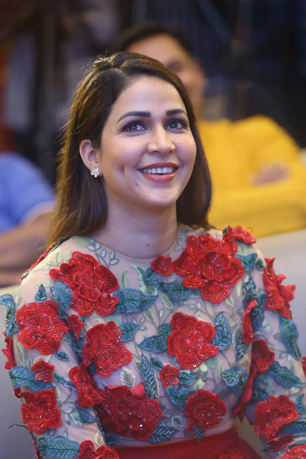 Lavanya tripathi Cute Photos in Red Dress at Miss Perfect Series Trailer Launch Event