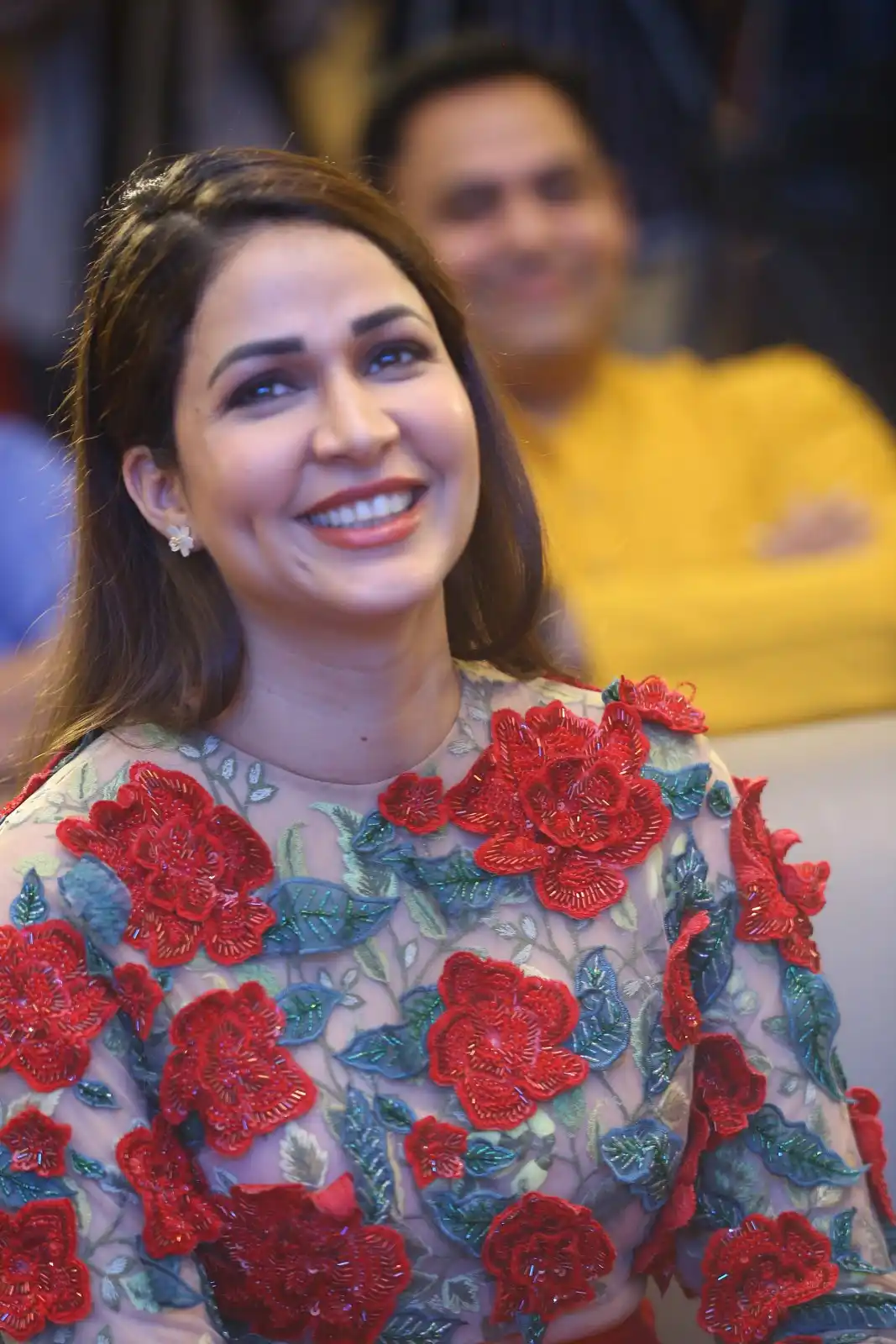 Lavanya tripathi Cute Photos in Red Dress at Miss Perfect Series Trailer Launch Event