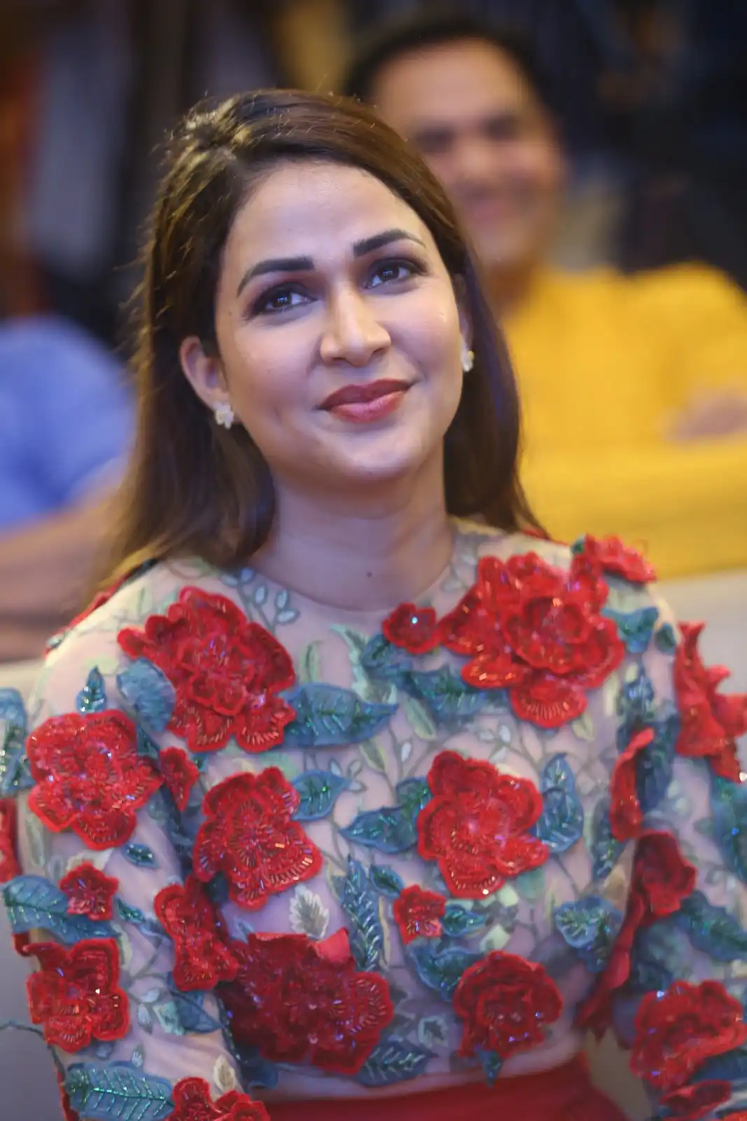 Lavanya tripathi Cute Photos in Red Dress at Miss Perfect Series Trailer Launch Event