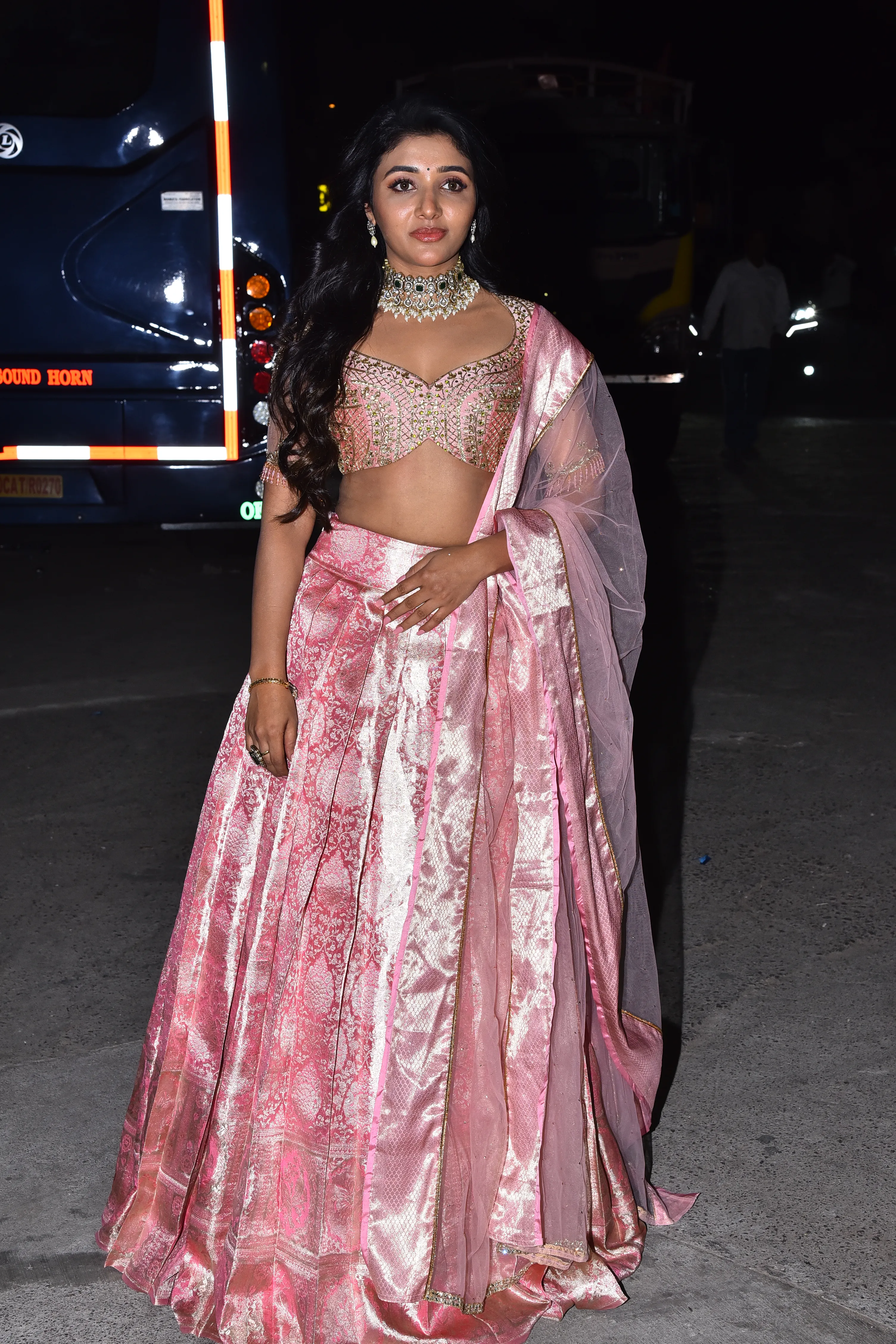 Mirnaa Menon Photos at Nagarjuna Naa Saami Ranga Movie Pre Release Event