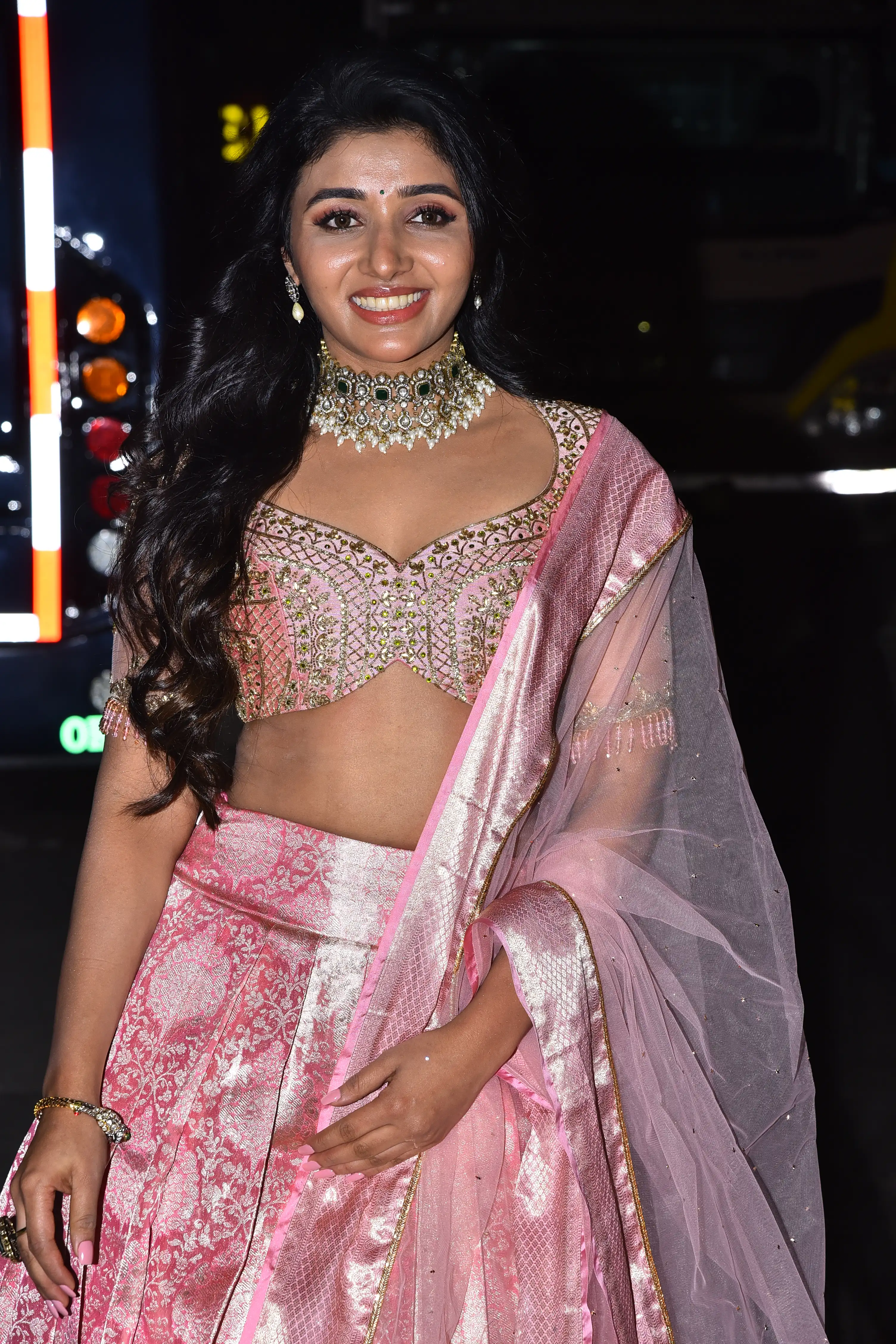 Mirnaa Menon Photos at Nagarjuna Naa Saami Ranga Movie Pre Release Event