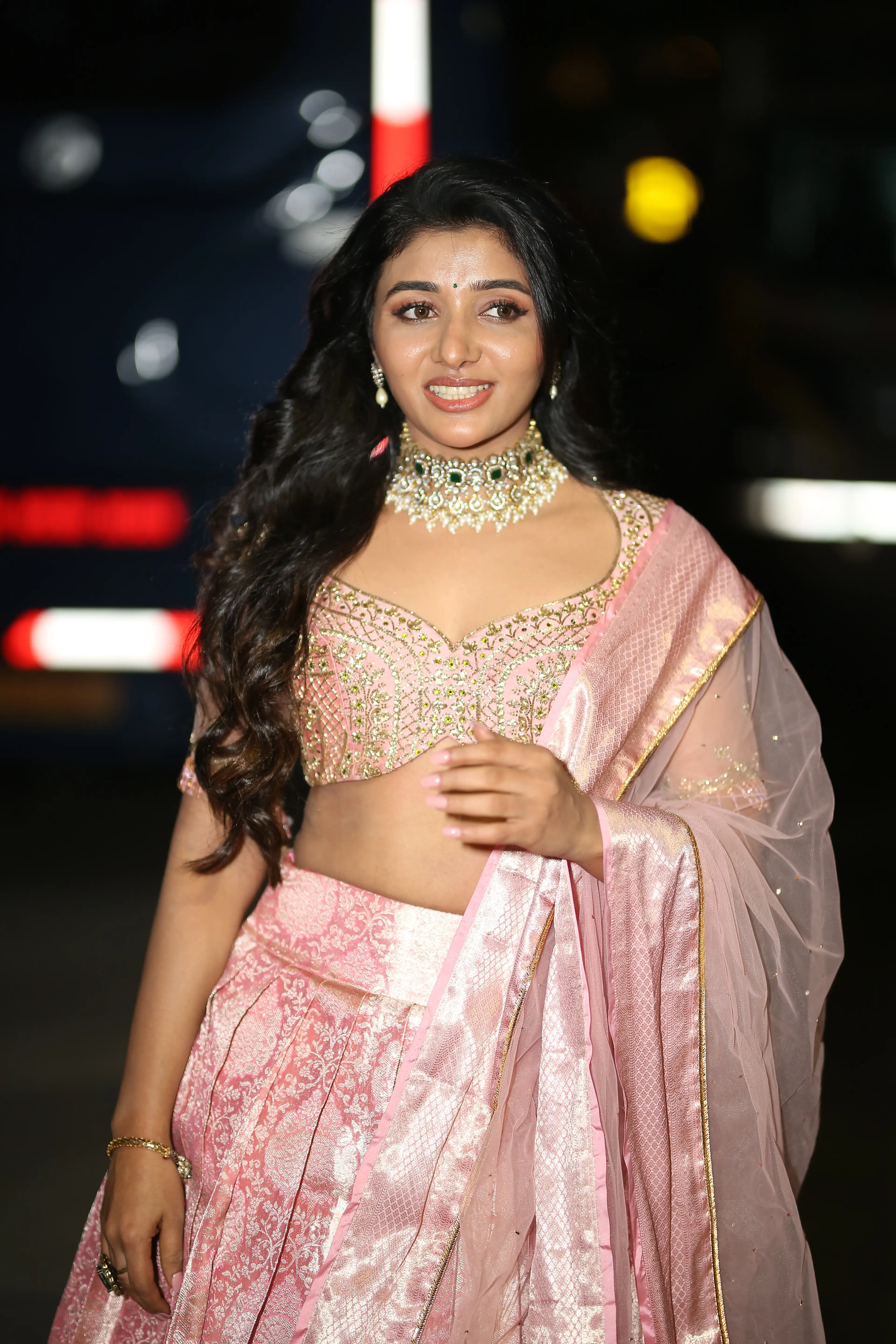 Mirnaa Menon Photos at Nagarjuna Naa Saami Ranga Movie Pre Release Event