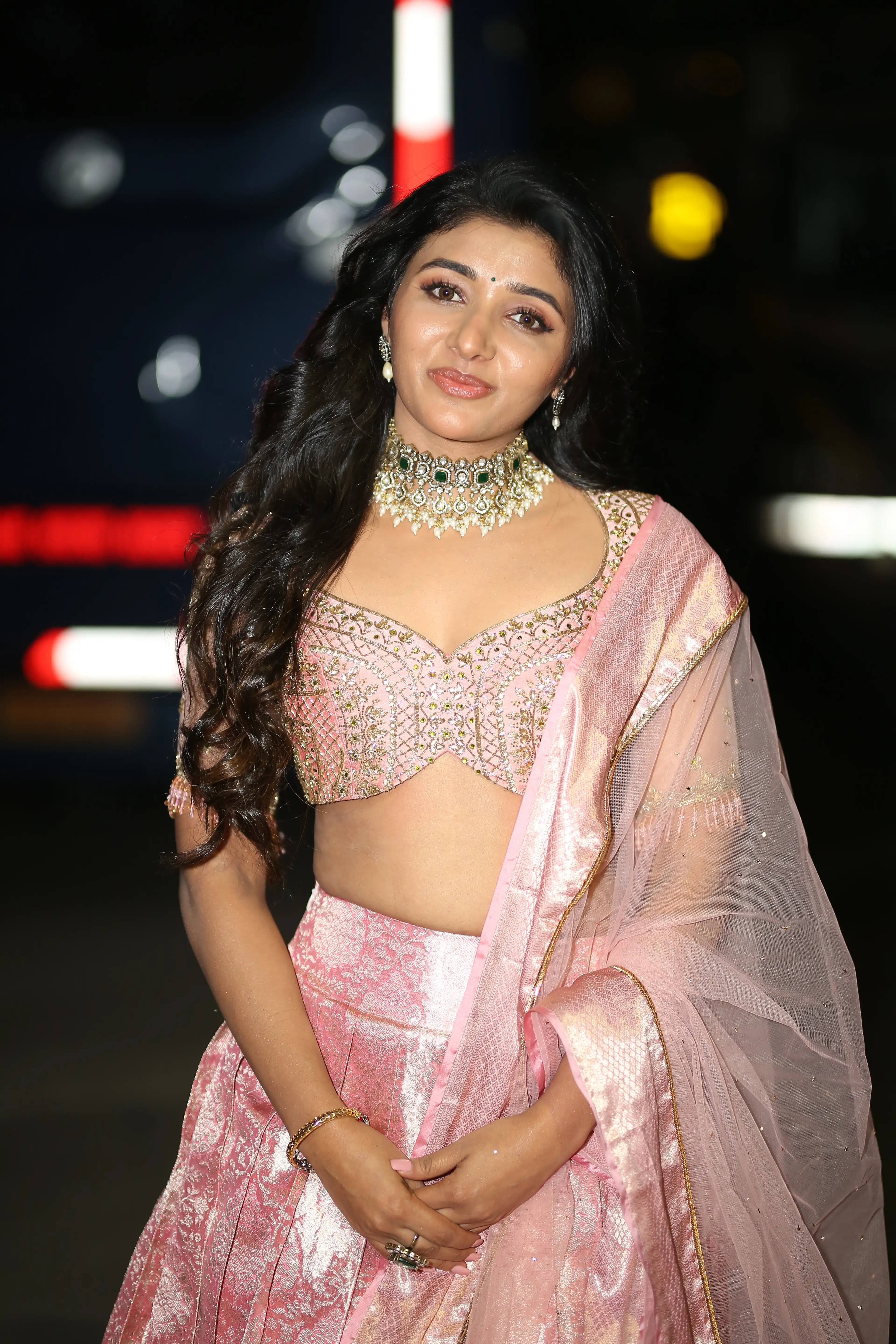 Mirnaa Menon Photos at Nagarjuna Naa Saami Ranga Movie Pre Release Event