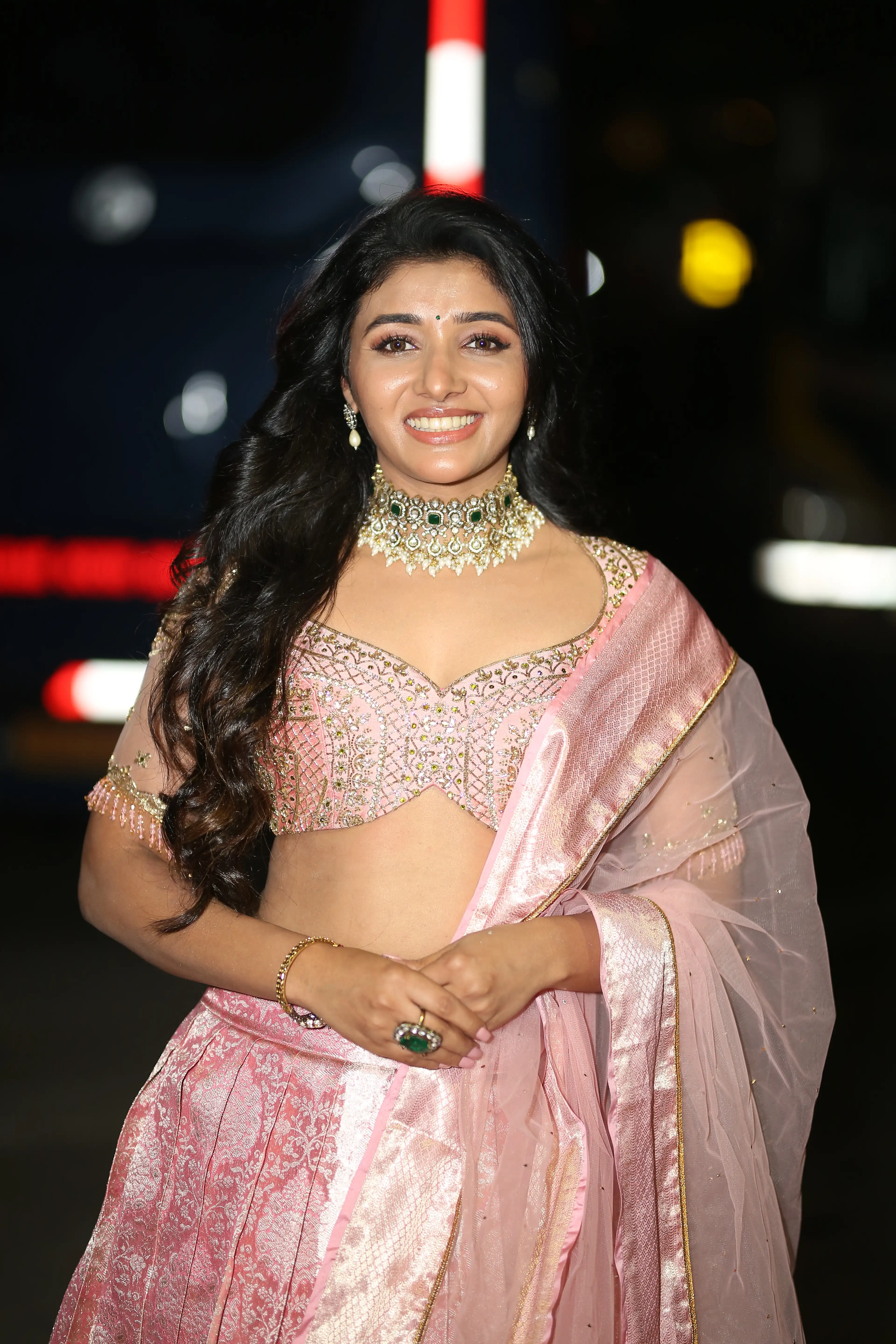 Mirnaa Menon Photos at Nagarjuna Naa Saami Ranga Movie Pre Release Event