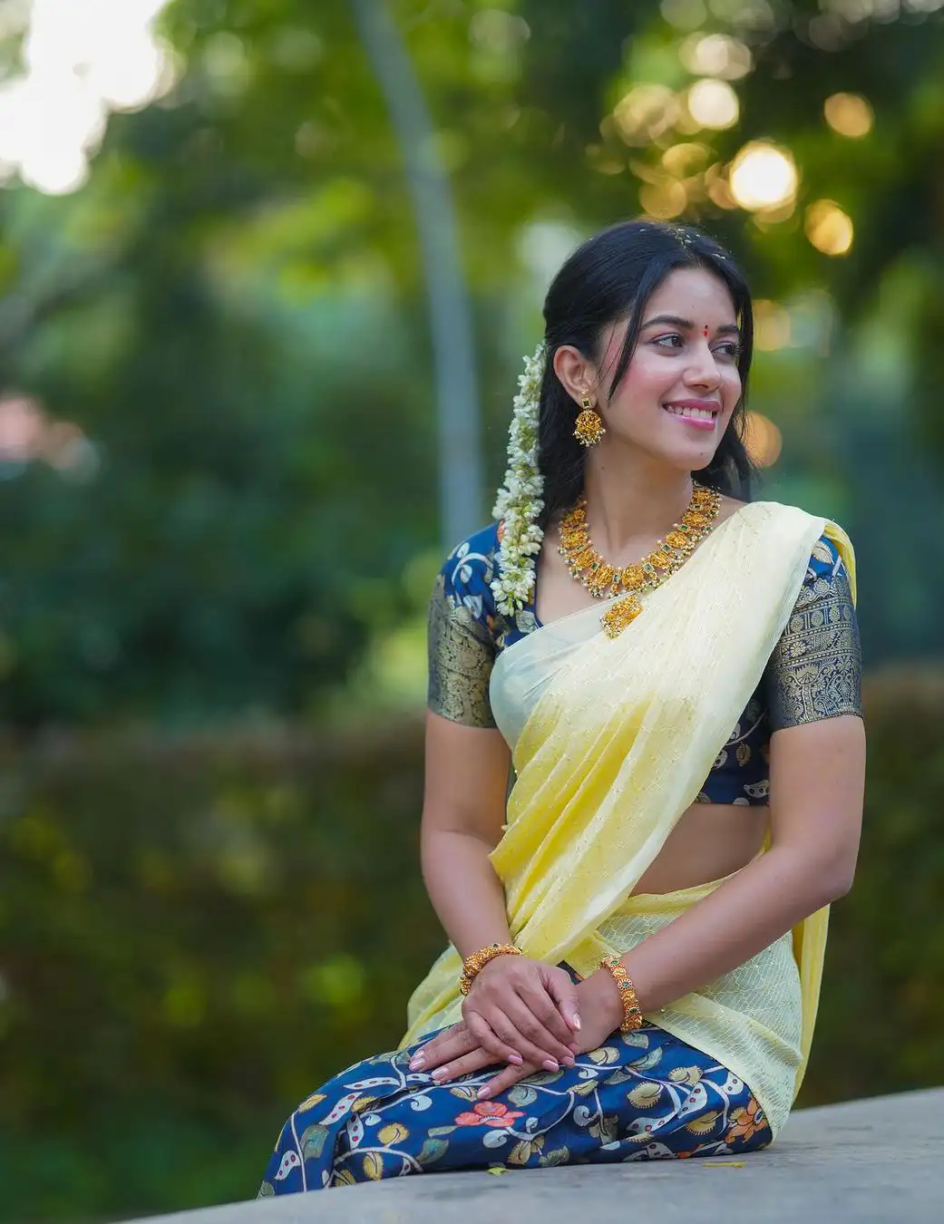 Mirnalini Ravi Sankranthi Special Photos in Half Saree