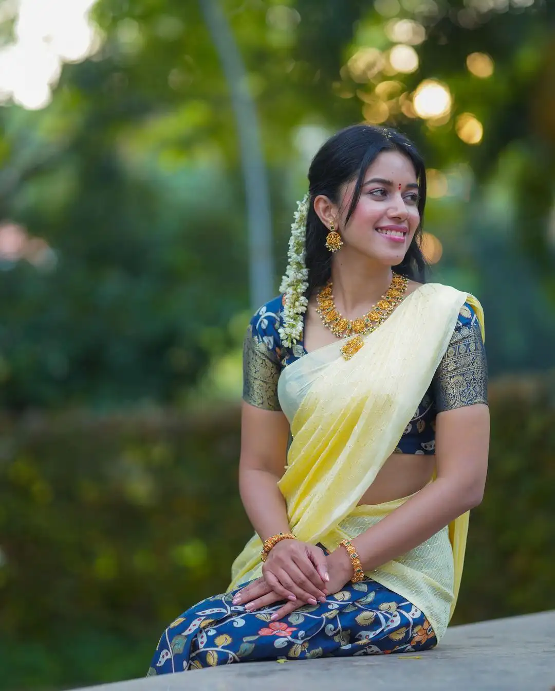 Mirnalini Ravi Sankranthi Special Photos in Half Saree