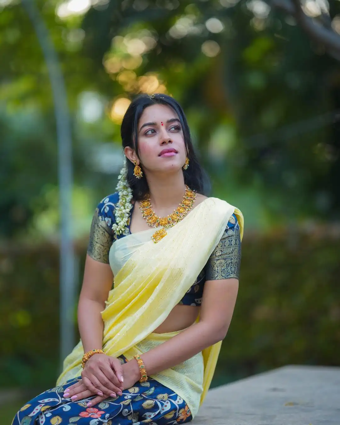 Mirnalini Ravi Sankranthi Special Photos in Half Saree