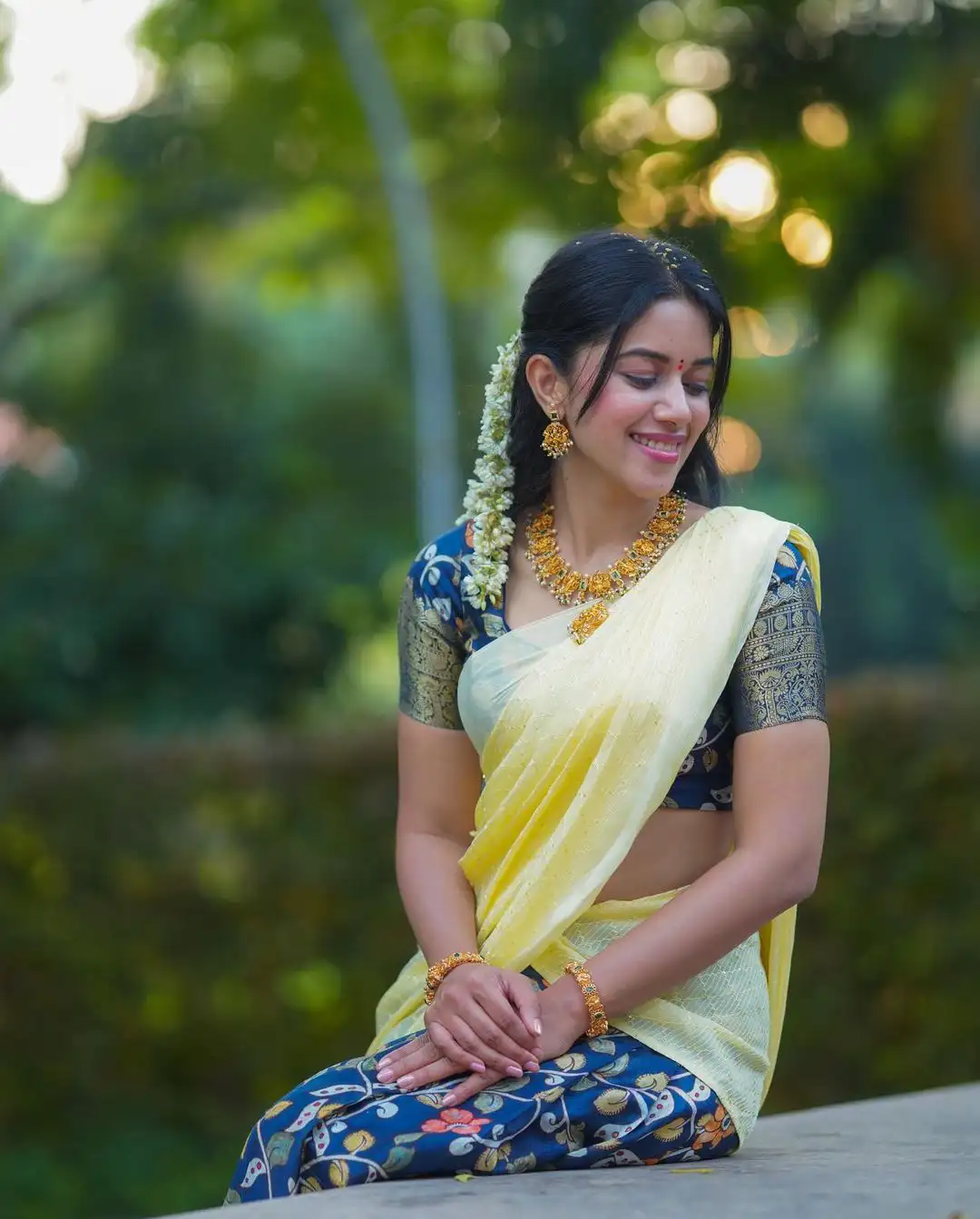 Mirnalini Ravi Sankranthi Special Photos in Half Saree