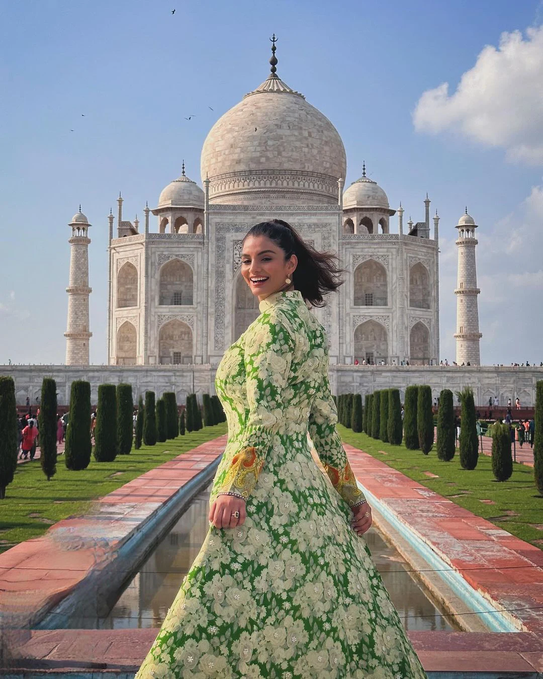 Model And Actress Anveshi Jain Photos at Taj Mahal