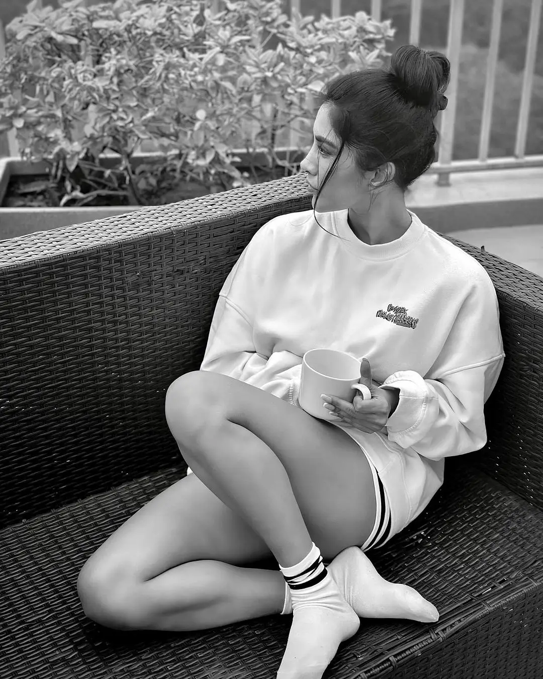 Nabha Natesh Chilling in Evening with Coffee