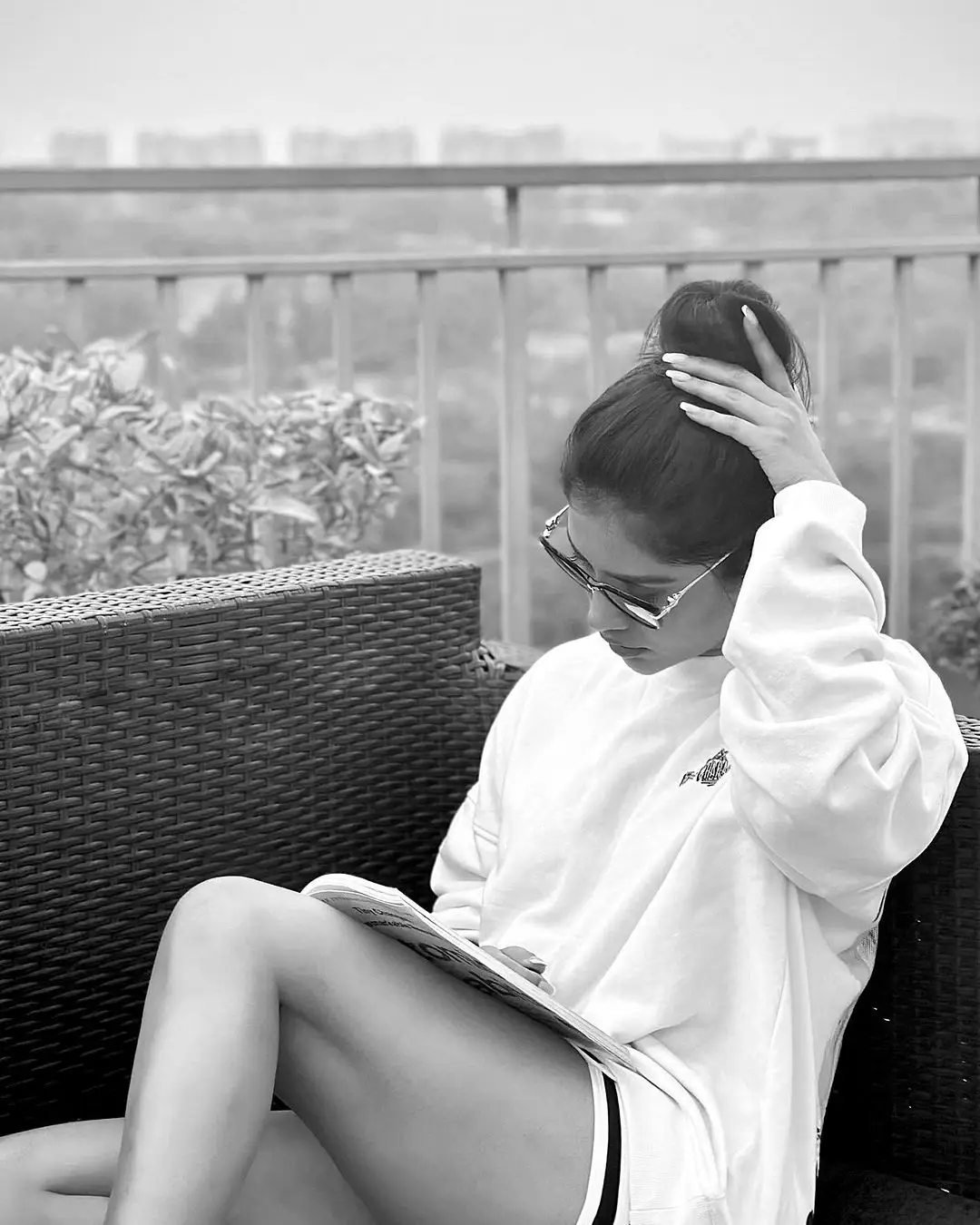 Nabha Natesh Chilling in Evening with Coffee