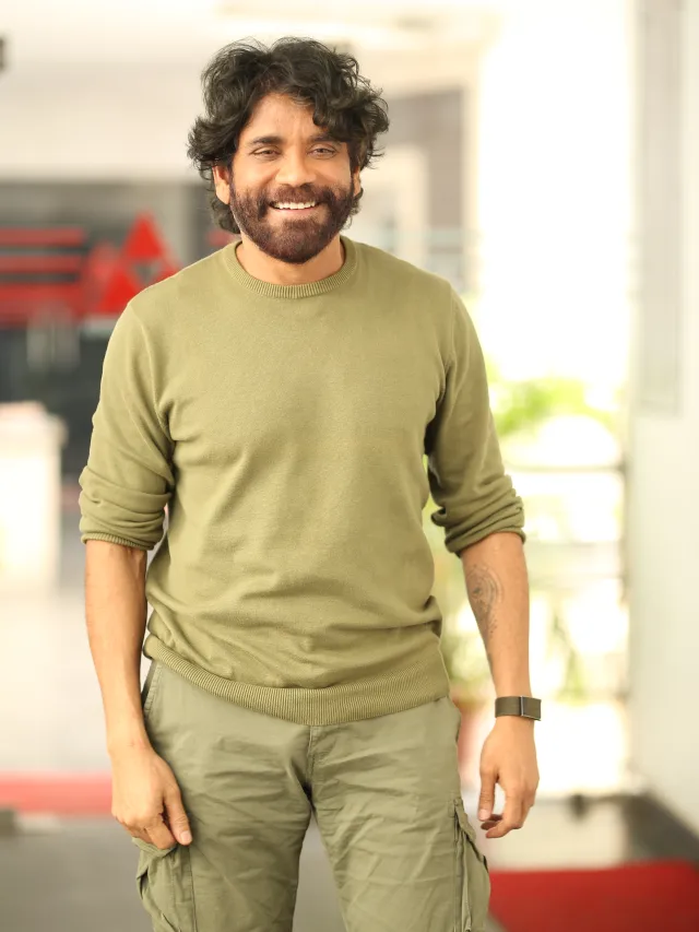 Akkineni Nagarjuna Smiles at Naa Saami Ranga Movie Promotions