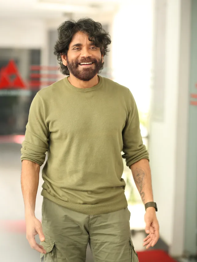 Akkineni Nagarjuna Smiles at Naa Saami Ranga Movie Promotions