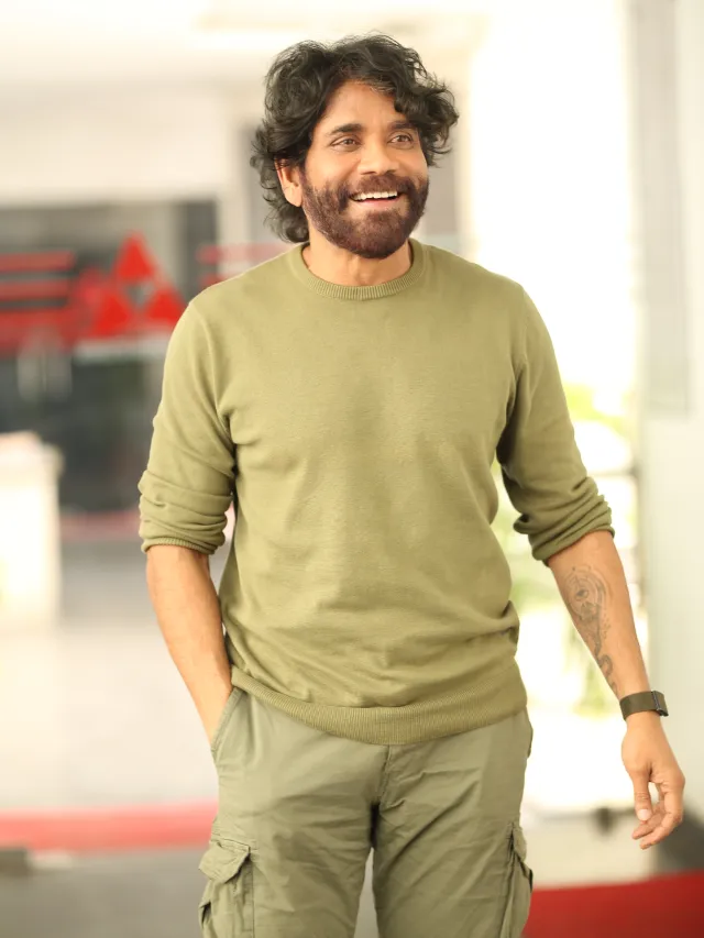 Akkineni Nagarjuna Smiles at Naa Saami Ranga Movie Promotions