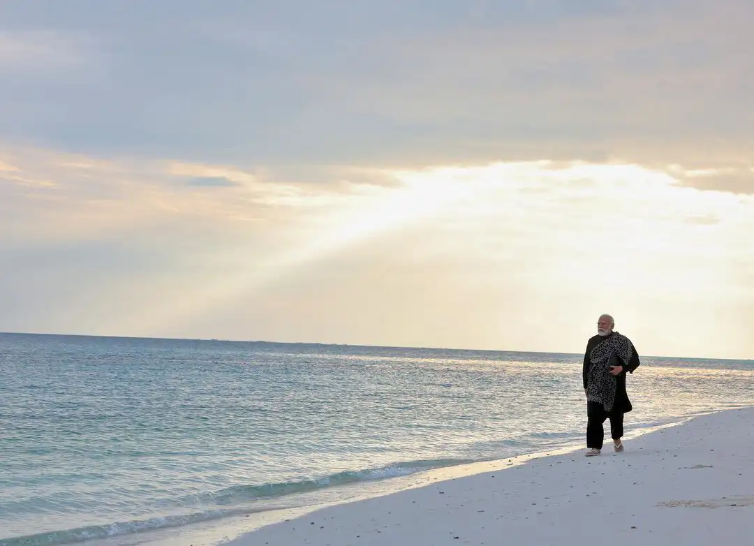 Narendra Modi Visits Lakshadweep pristine beaches