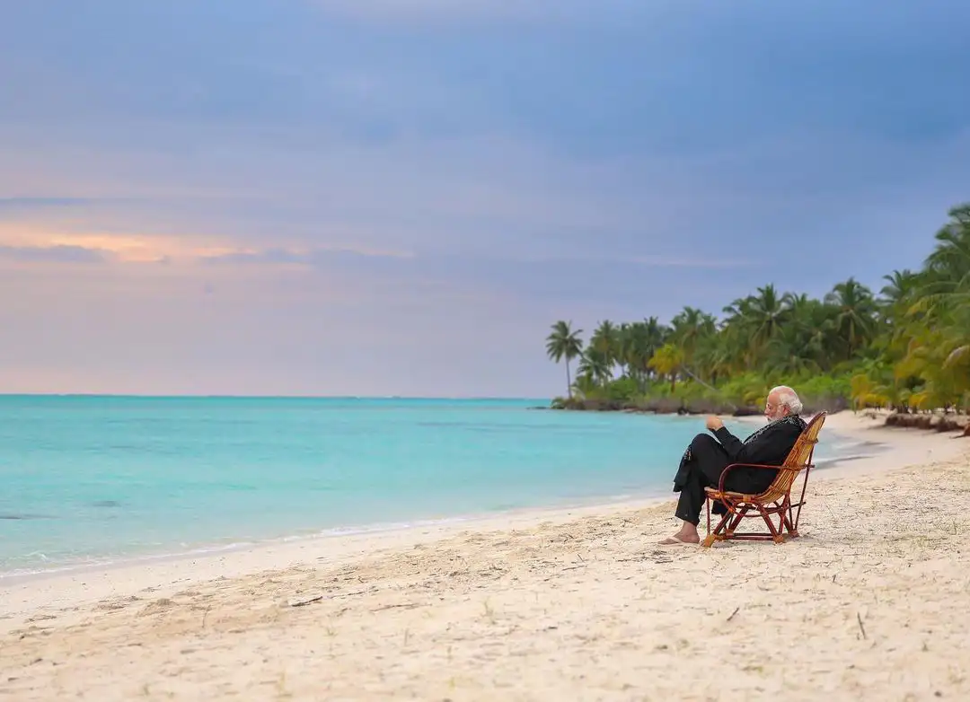 Narendra Modi Visits Lakshadweep pristine beaches