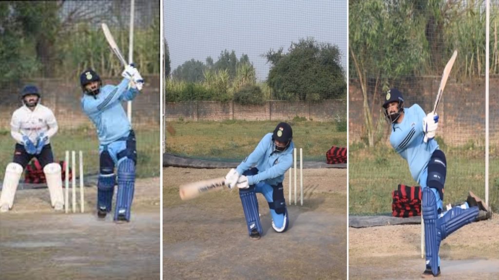 Mohammed Shami Displays Batting Prowess in Nets