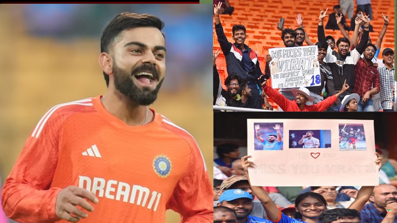 Virat Kohli : ఉప్పల్లో ఫ్యాన్స్ రచ్చ రచ్చ.. కోహ్లీ నామస్మరణతో మార్మోగిన స్టేడియం Virat Kohli : ఉప్పల్లో ఫ్యాన్స్ రచ్చ రచ్చ.. కోహ్లీ నామస్మరణతో మార్మోగిన స్టేడియం