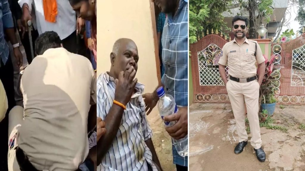 Police Constable Saves a man life in Medaram jatara by doing cpr