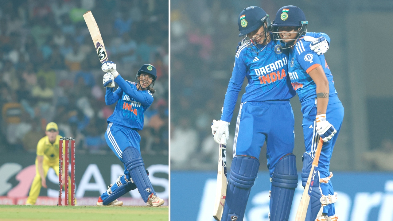 IND-W vs AUS-W 1st T20 : టీ20 సిరీస్లో భారత మహిళల జట్టు శుభారంభం.. మొదటి మ్యాచ్లో ఆసీస్ పై ఘన విజయం IND-W vs AUS-W 1st T20 : టీ20 సిరీస్లో భారత మహిళల జట్టు శుభారంభం.. మొదటి మ్యాచ్లో ఆసీస్ పై ఘన విజయం