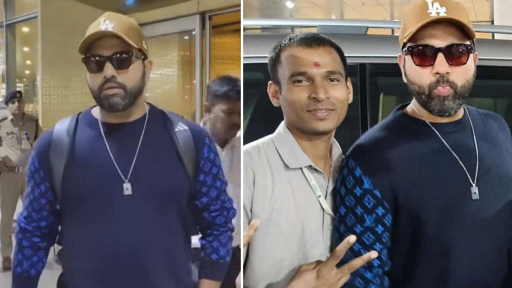 Rohit Sharma arrives in Mumbai