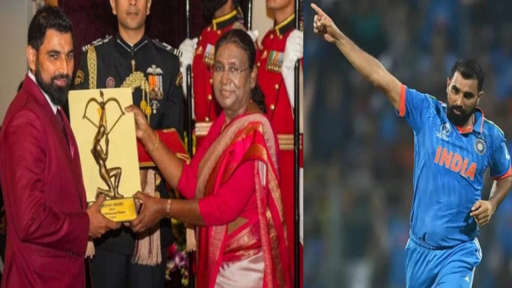 Mohammed Shami receives Arjuna Award
