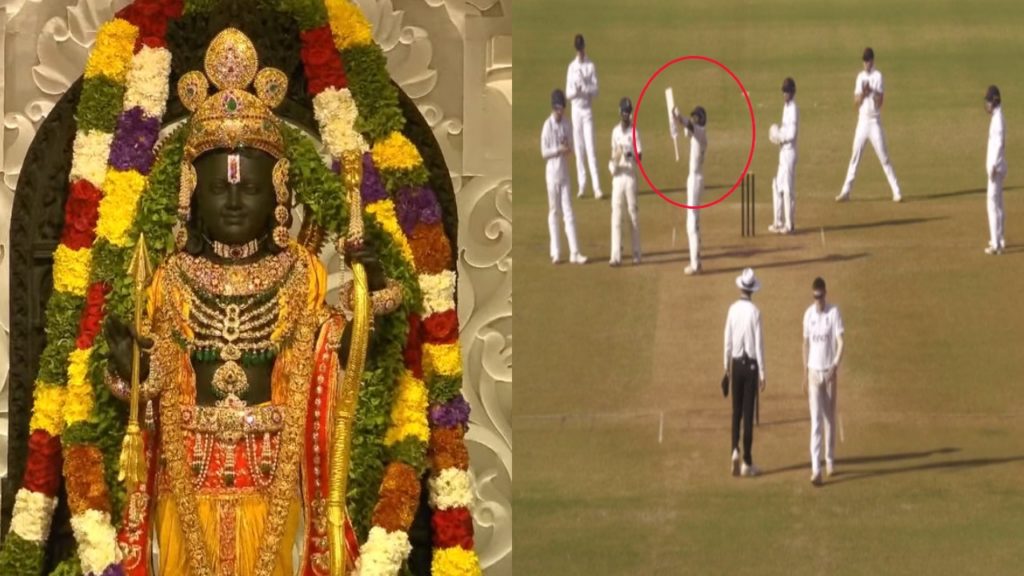 KS Bharat dedicates century to Lord Ram