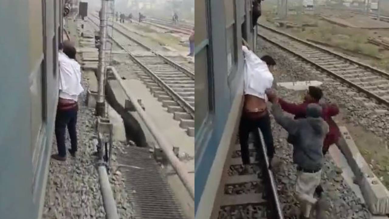 Viral Video : దొంగకి దిమ్మ తిరిగింది.. ఫోన్ కొట్టేద్దామని ట్రైన్ విండోలో చెయ్యి పెట్టి… Viral Video : దొంగకి దిమ్మ తిరిగింది.. ఫోన్ కొట్టేద్దామని ట్రైన్ విండోలో చెయ్యి పెట్టి…