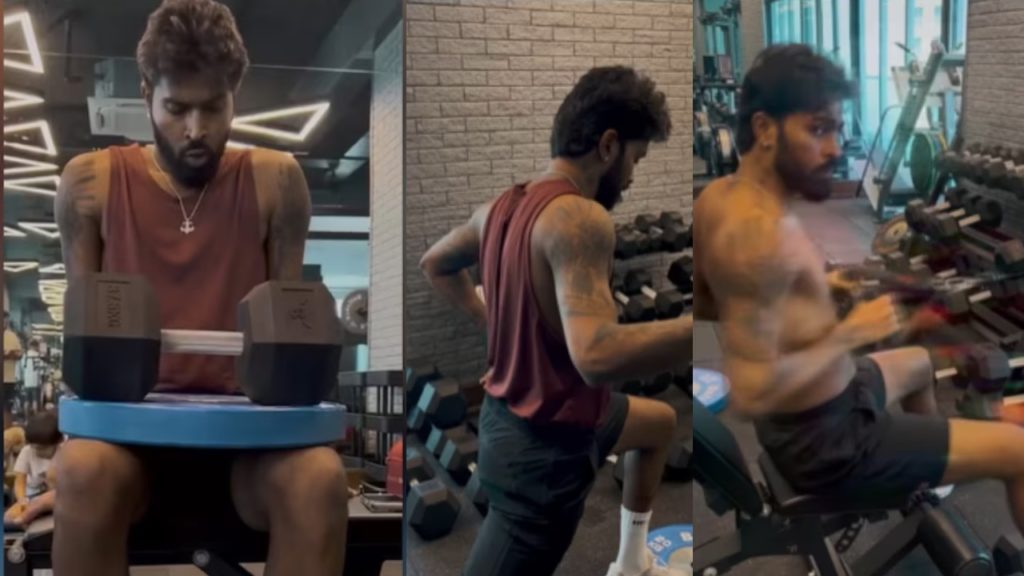 Hardik pandya gym video