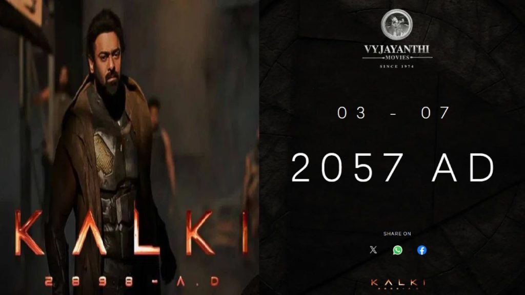 Prabhas Kalki 2898 AD movie team set timer for release date announcement