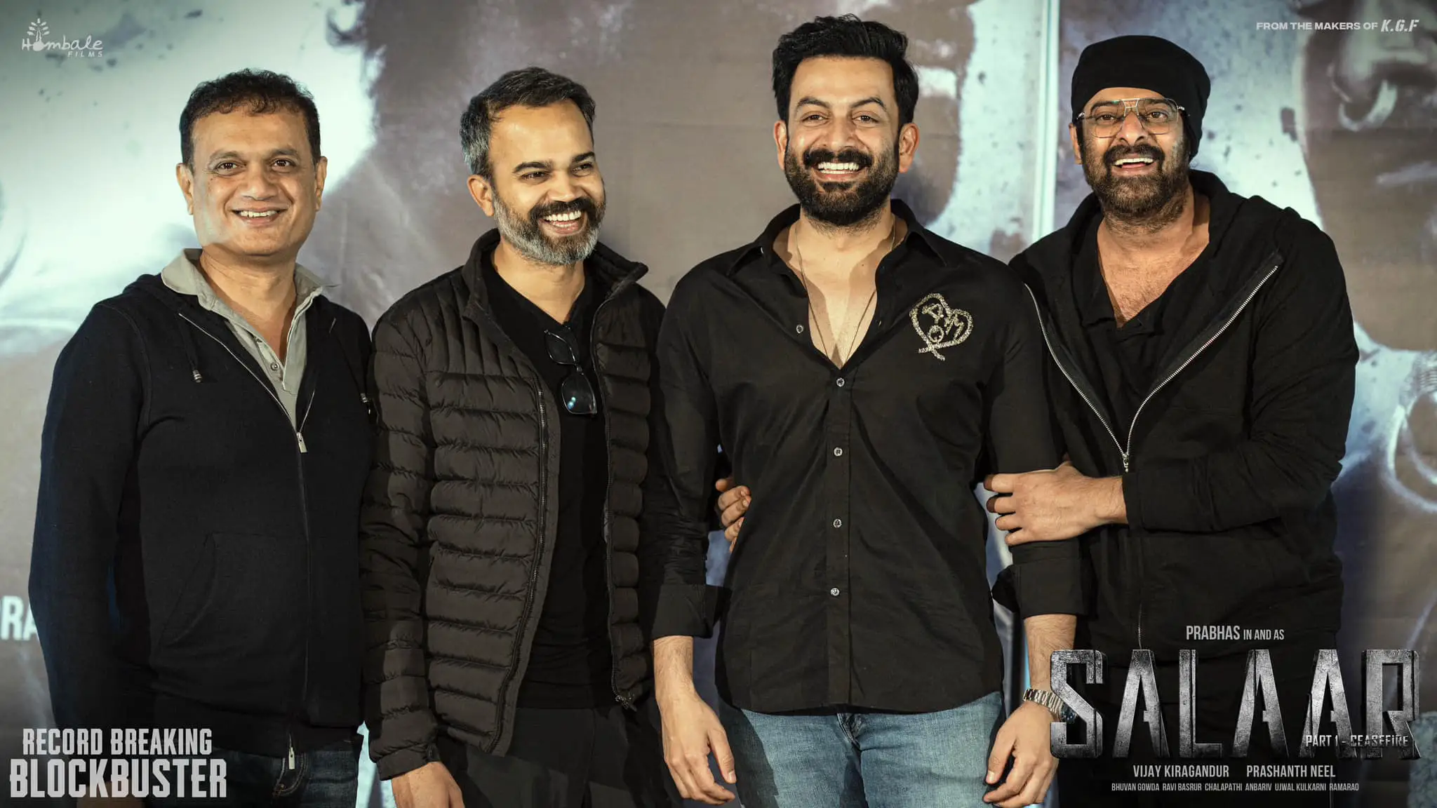 Prabhas Prithviraj Sukumaran Photos at Salaar Part 1 Cease Fire Success party
