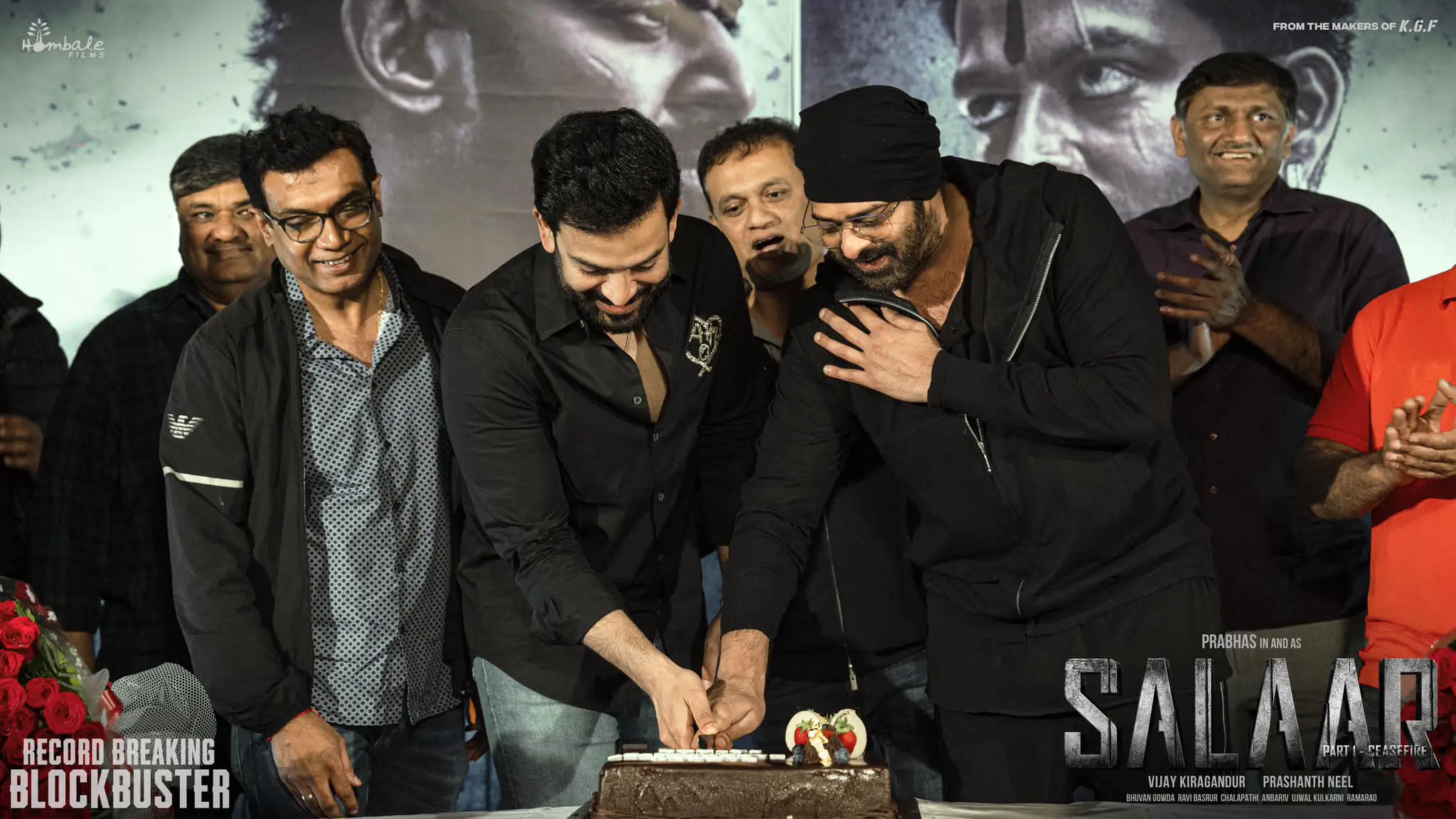Prabhas Prithviraj Sukumaran Photos at Salaar Part 1 Cease Fire Success party