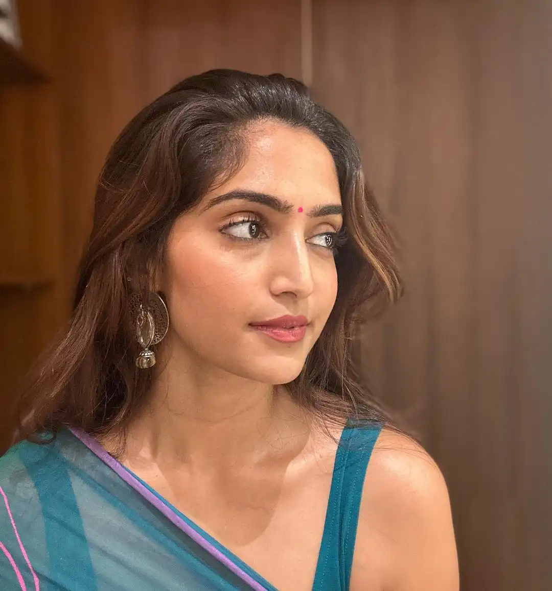 Reba Monica John Simple Looks in Saree