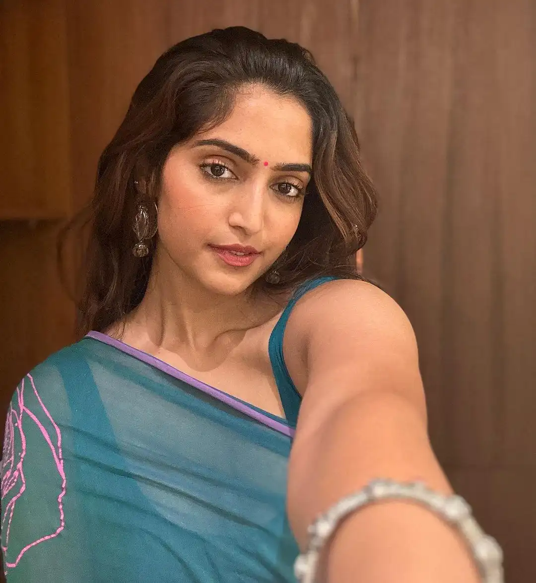 Reba Monica John Simple Looks in Saree