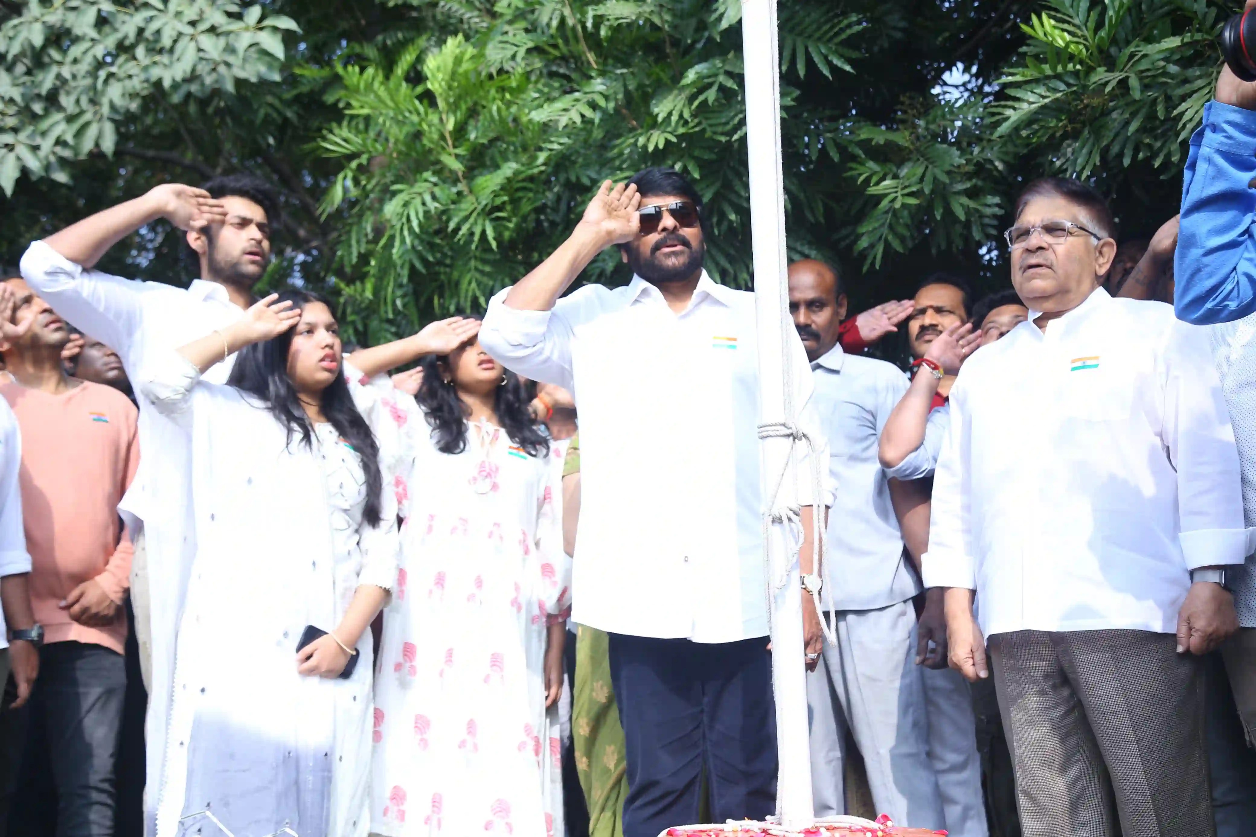Republic day celebrations at Chiranjeevi Boold Bank
