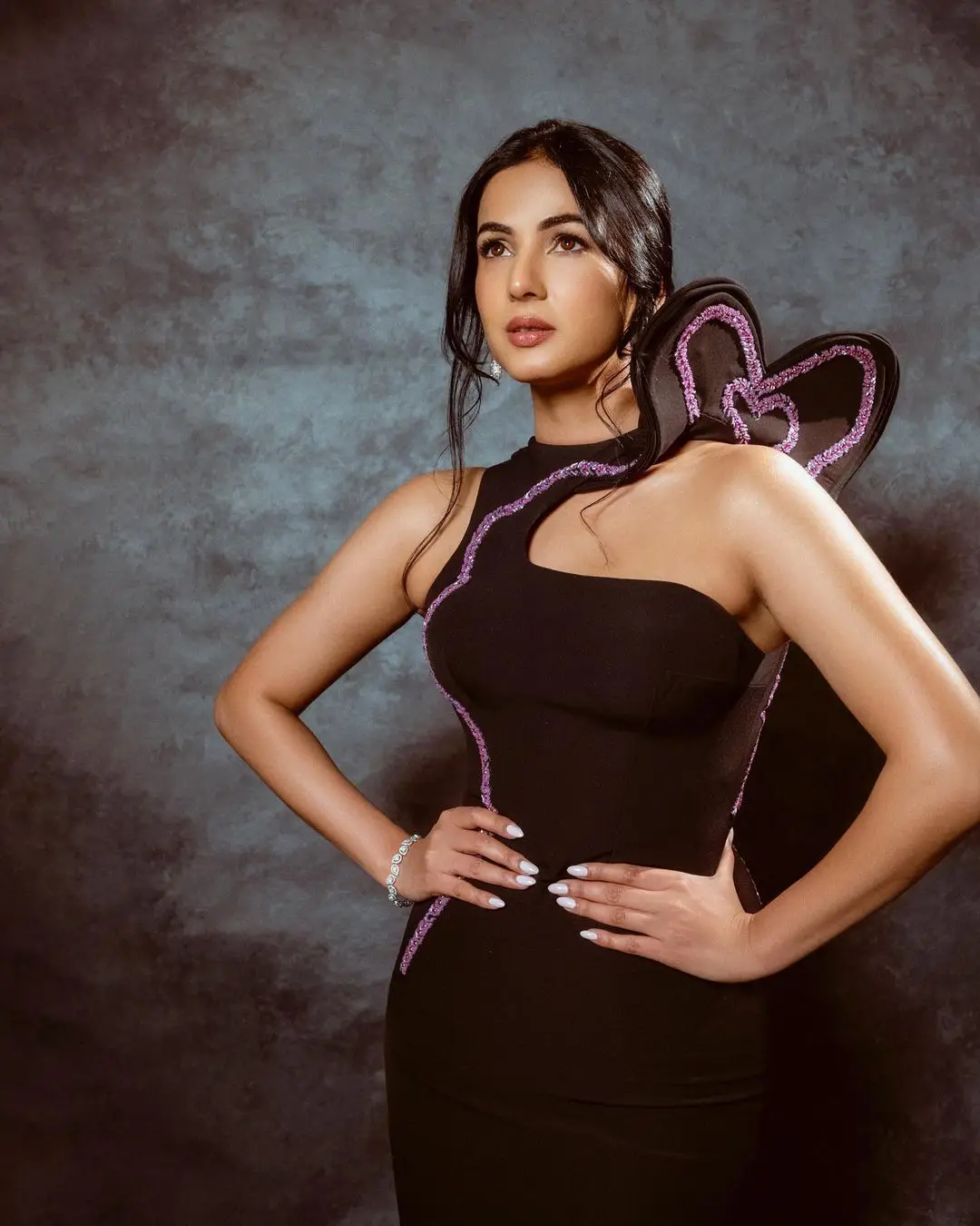 Sonal Chauhan Stunning Looks in Black Dress