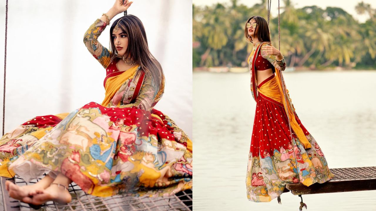 Sreeleela : శ్రీలీల ఎంత ముద్దుగా ఉందో.. హాఫ్ శారీలో చెరువుగట్టుపై ఉయ్యాల ఊగుతూ..