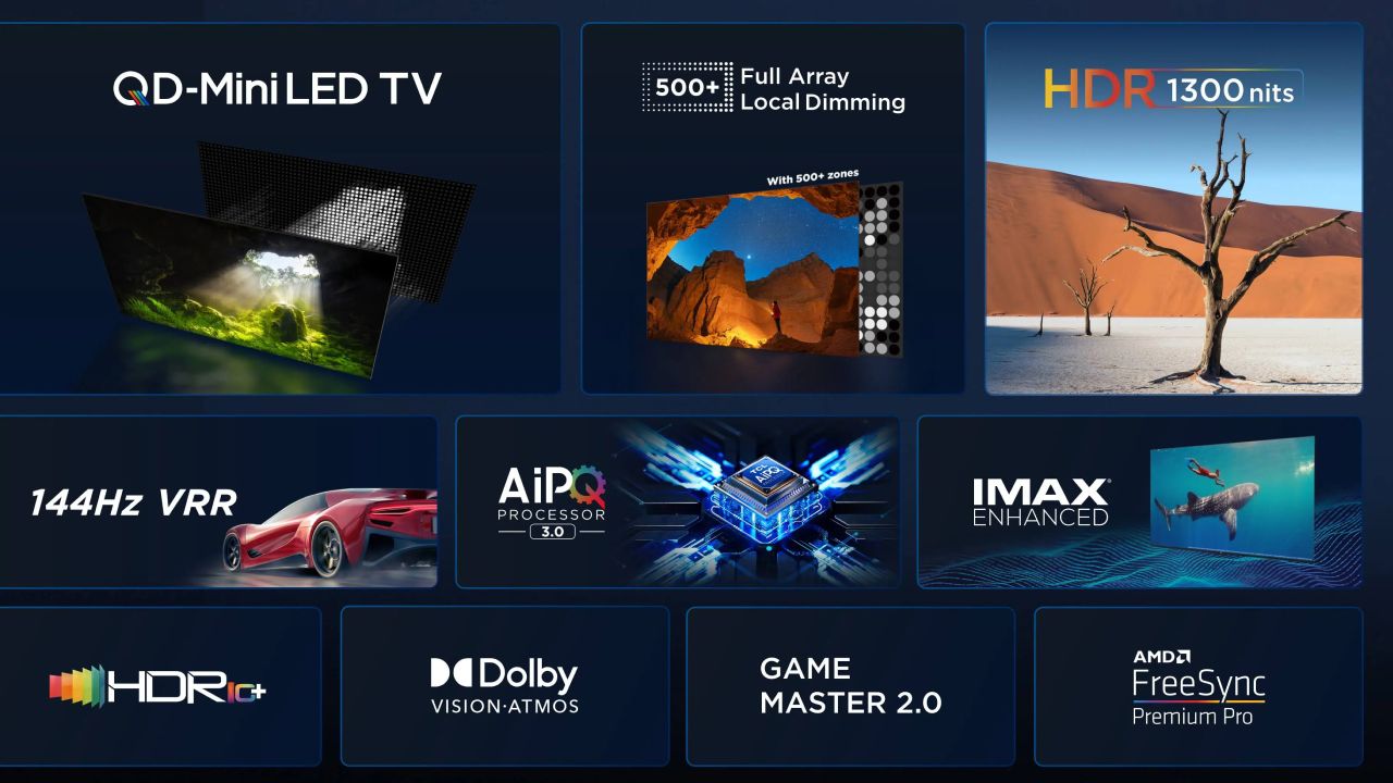 TCL C755 4K QD Mini LED TVs With Dolby Vision