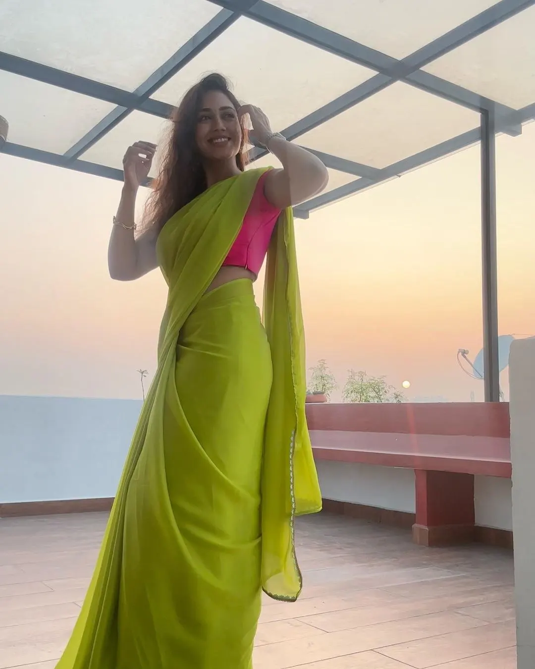 Tollywood Actress Nivetha Pethuraj shares festival special photoshoot