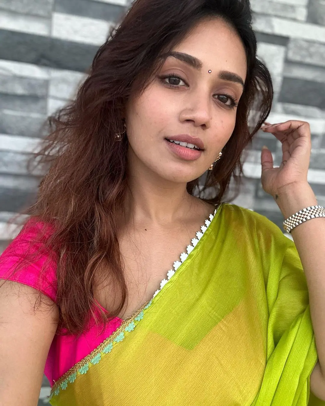 Tollywood Actress Nivetha Pethuraj shares festival special photoshoot