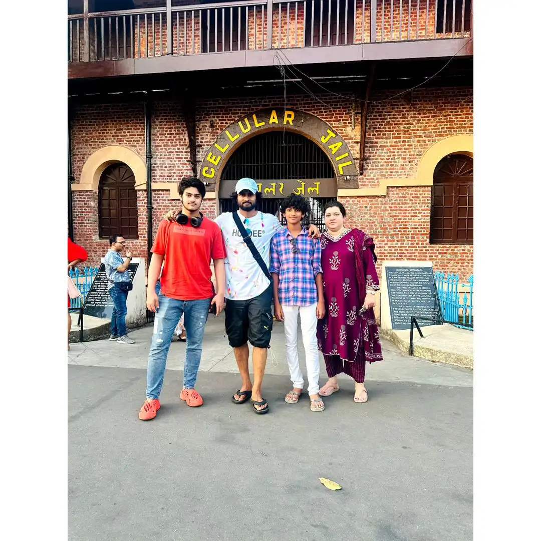 Tollywood Hero Sudheer Babu enjoying new year vacation his family Photos