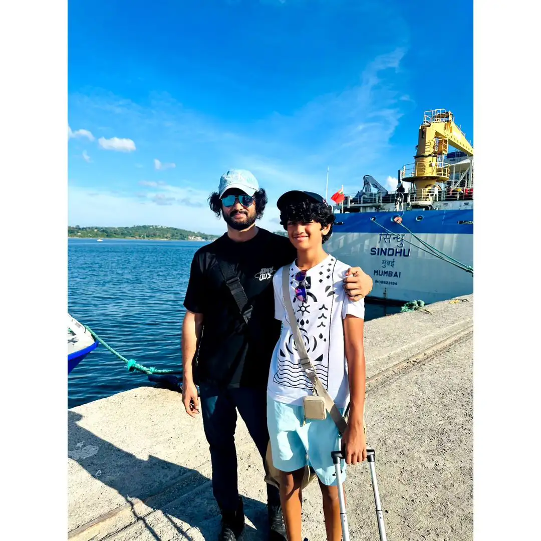 Tollywood Hero Sudheer Babu enjoying new year vacation his family Photos