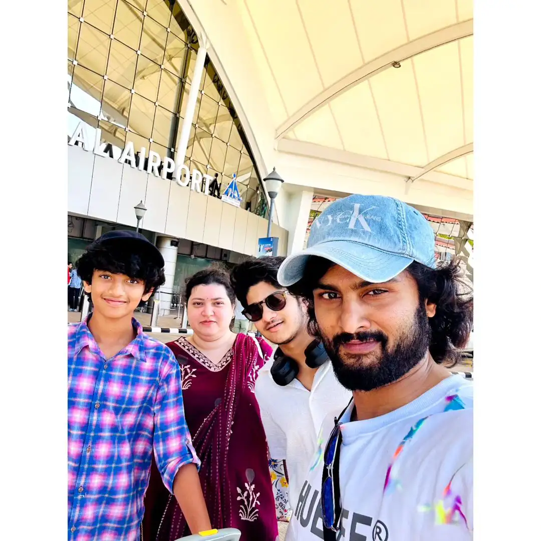 Tollywood Hero Sudheer Babu enjoying new year vacation his family Photos
