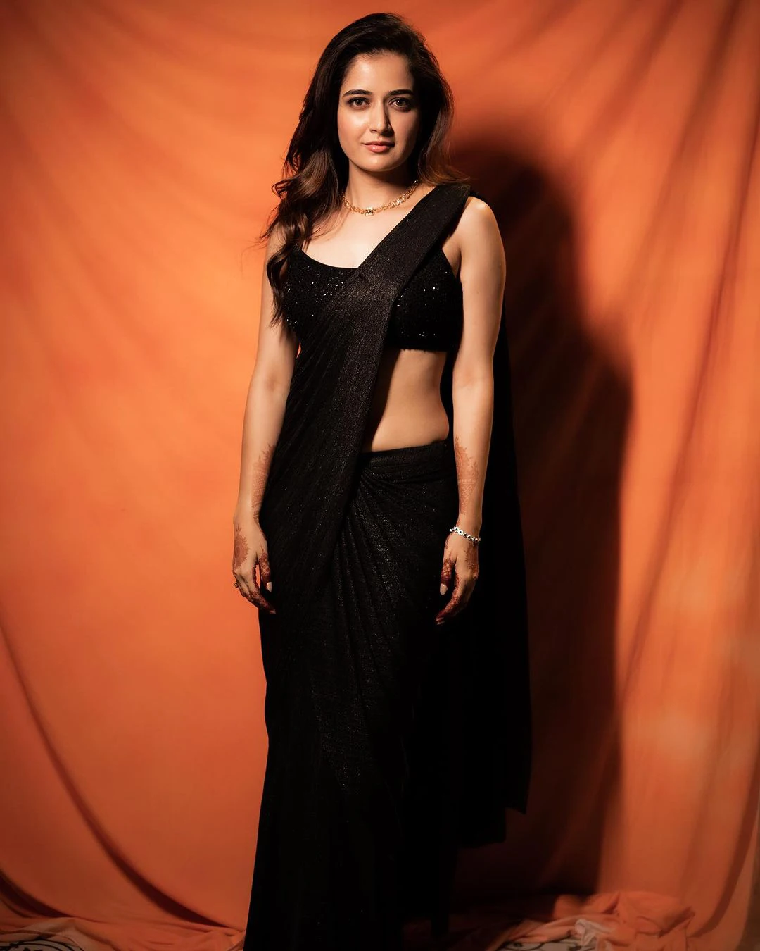 Tollywood Heroine Ashika Ranganath latest saree photos